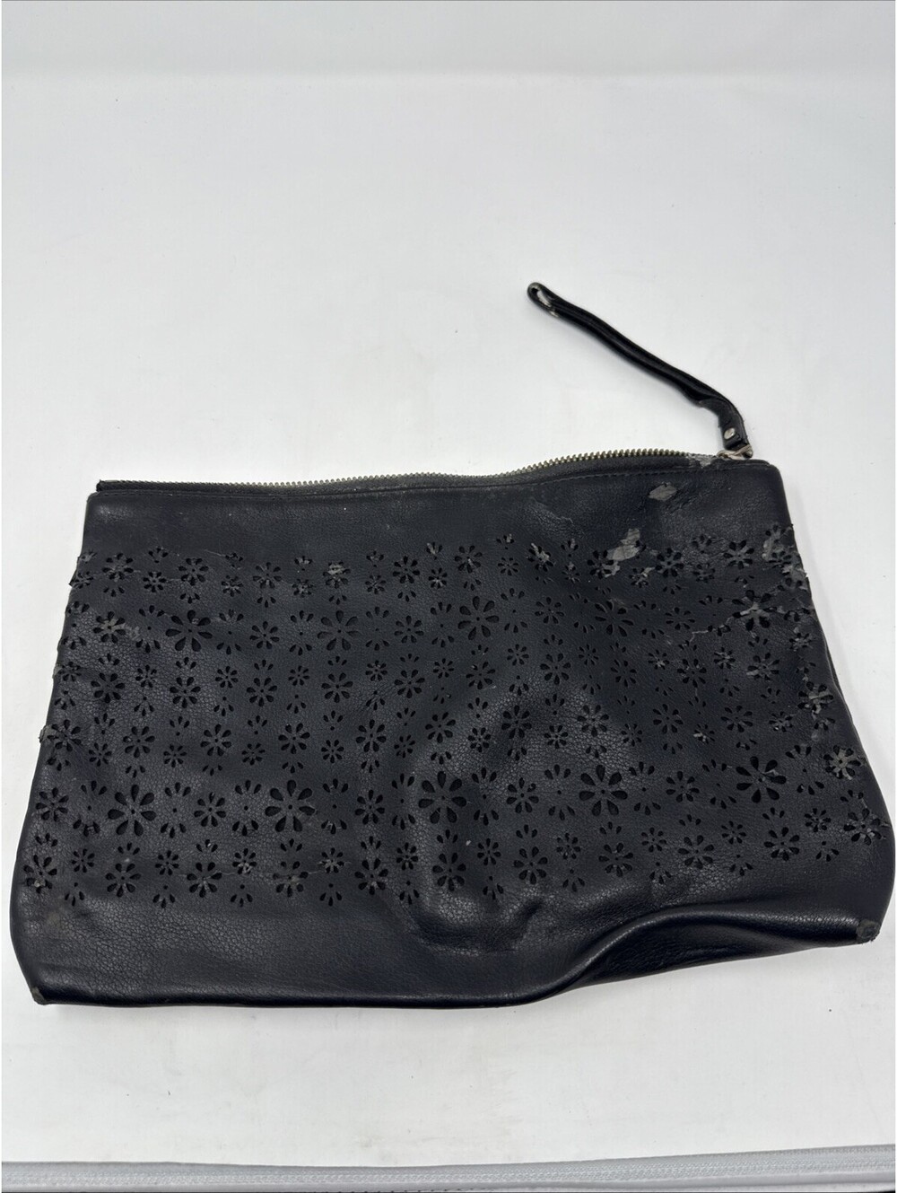 Black Patterned Handbag